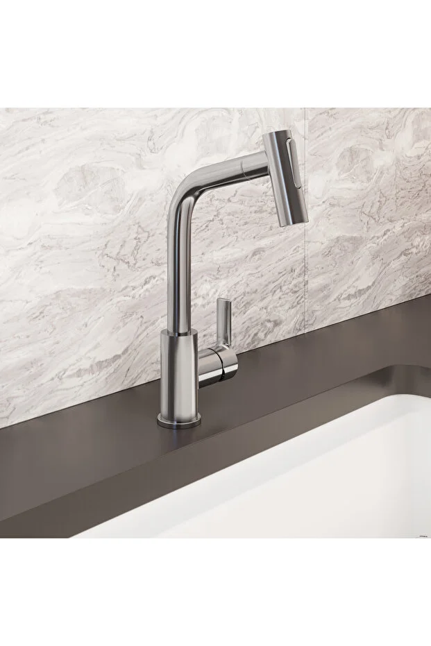 Artema Maestro A42146 Pull-Out Eviye Mutfak Bataryası, Krom